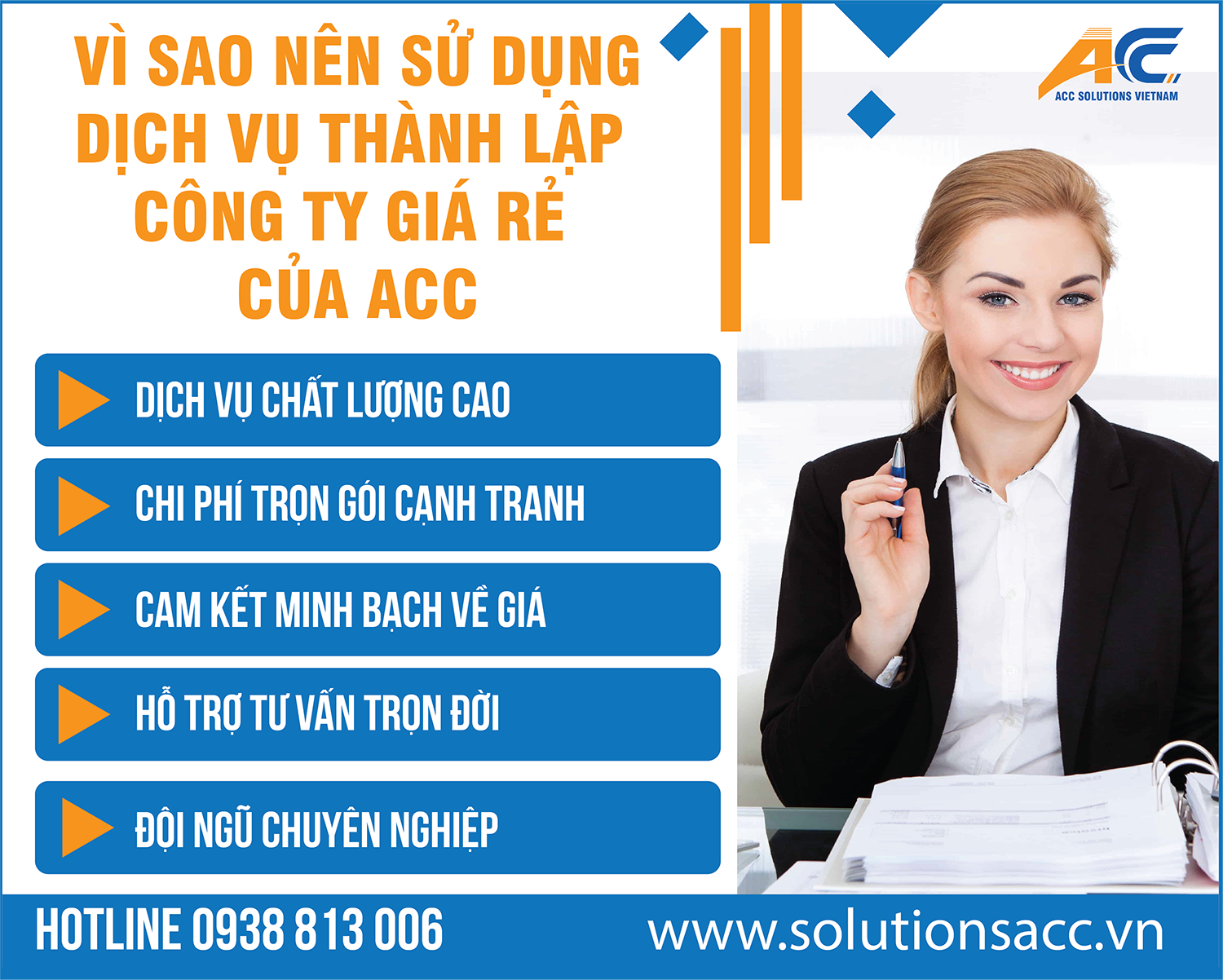 VÌ SAO NÊN CHỌN DỊCH VỤ THÀNH LẬP CÔNG TY GIÁ RẺ CỦA ACC