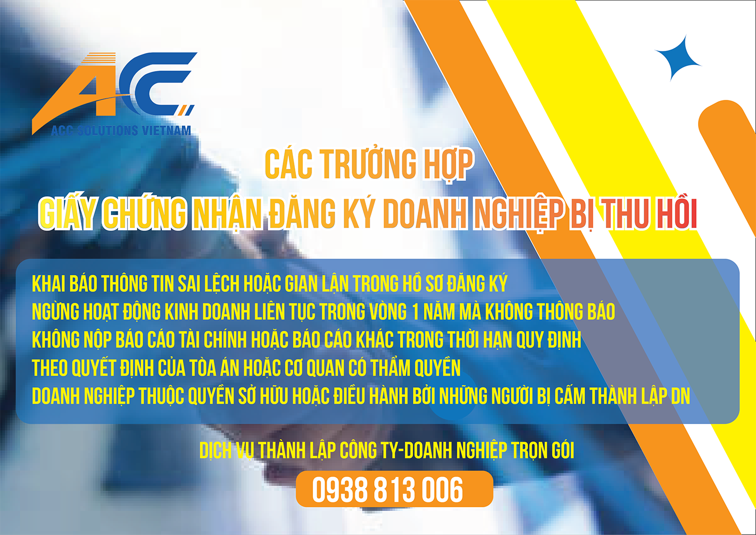 Các trường hợp bị thu hồi giấy chứng nhận đăng ký doanh nghiệp